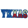 Texas Blue & Red Patch (Large/Embroidery)