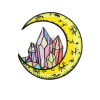 Crystal Moon Patch (Small/Embroidery)