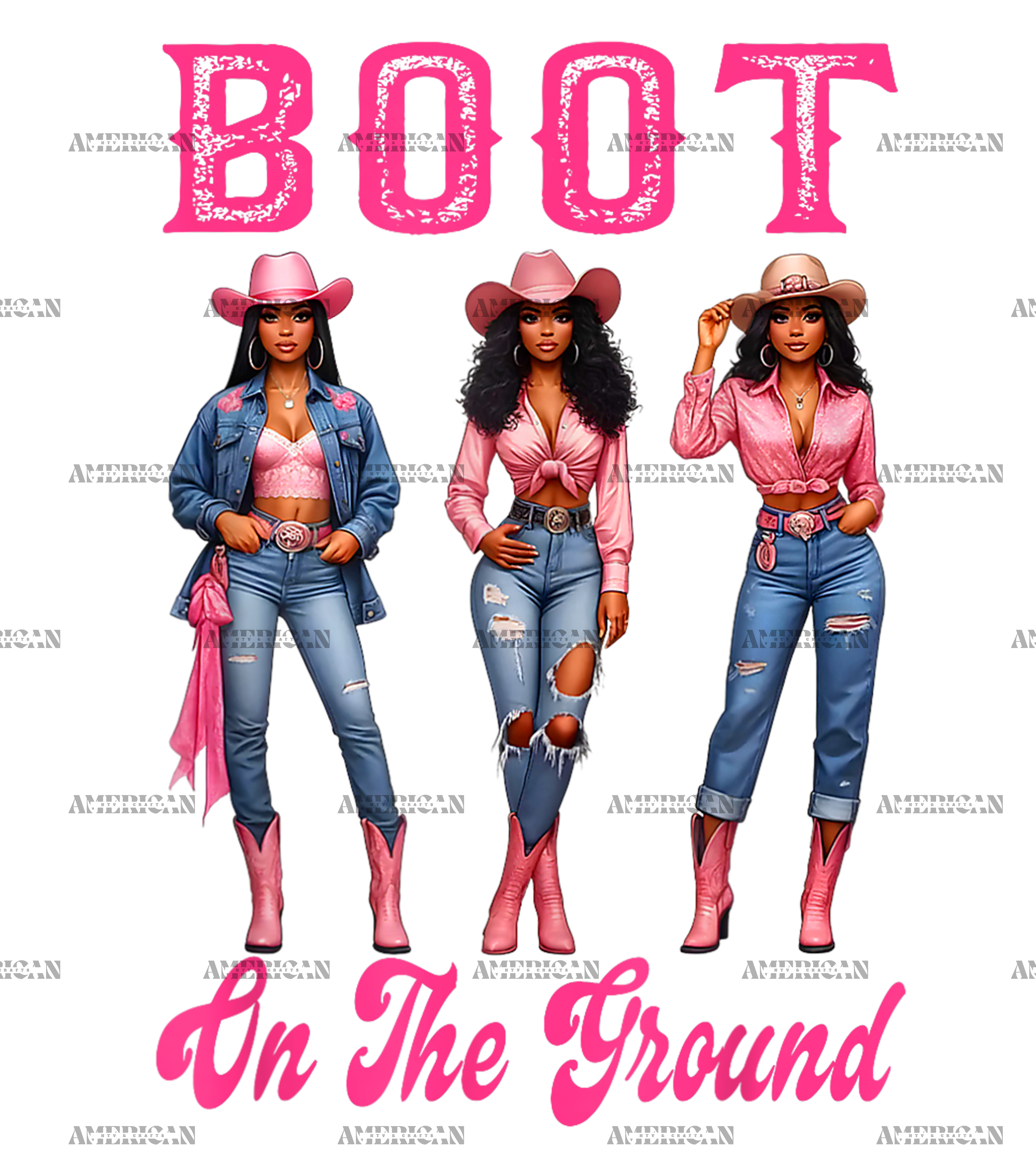 Boot On The Ground DTF Transfer