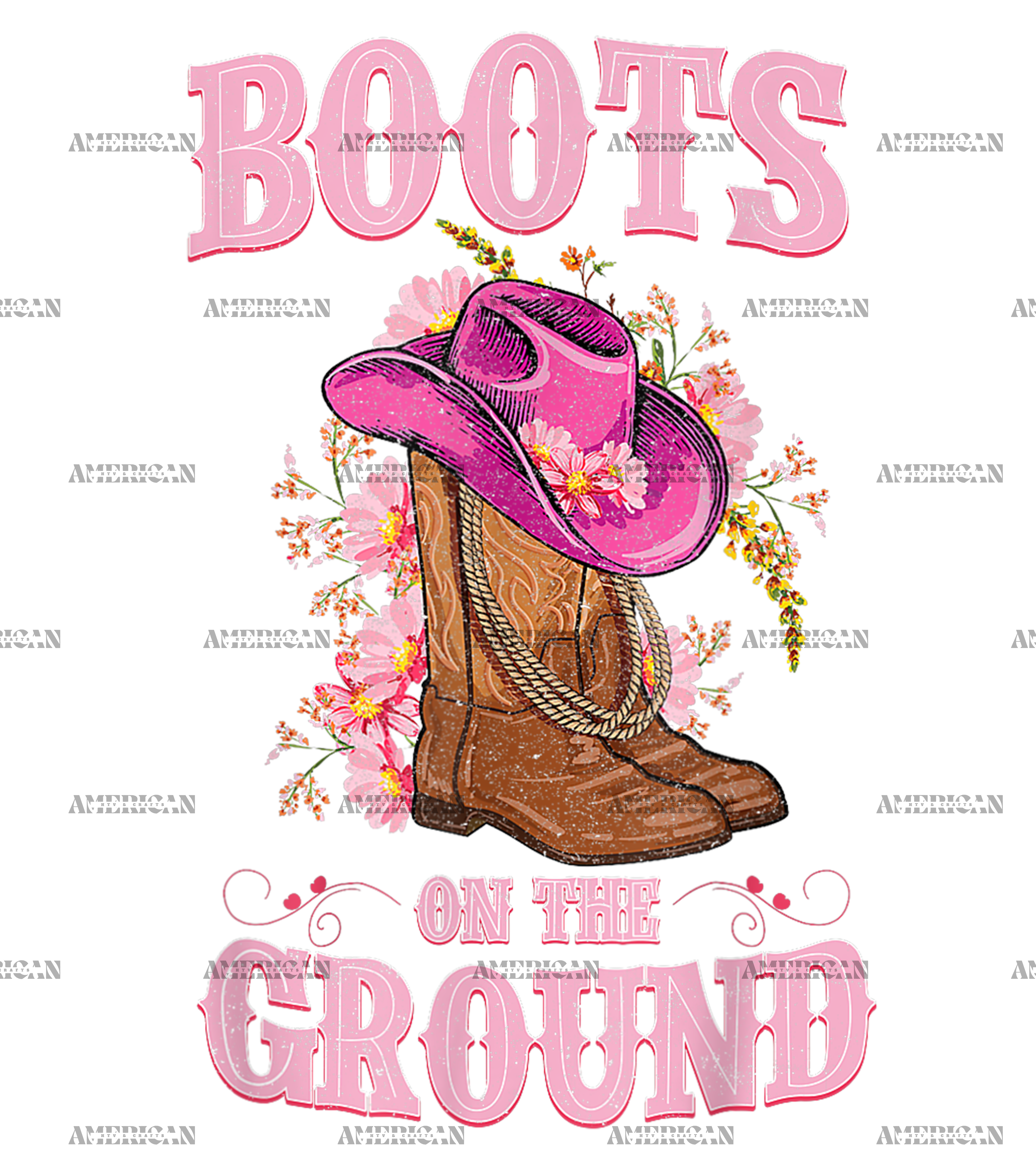 Boots On The Ground-48 DTF Transfer