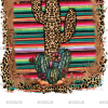 Cactus Serape Frame DTF Transfer