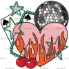 Cherry Heart-1 DTF Transfer
