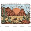 Desert Frame DTF Transfer