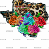 Texas Leopard And Roses DTF Transfer