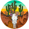 Desert Skull DTF Transfer