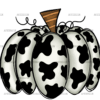 Cow Pumpkin DTF Transfer
