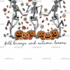 Fall Breeze And Autumn Leaves DTF Transfer
