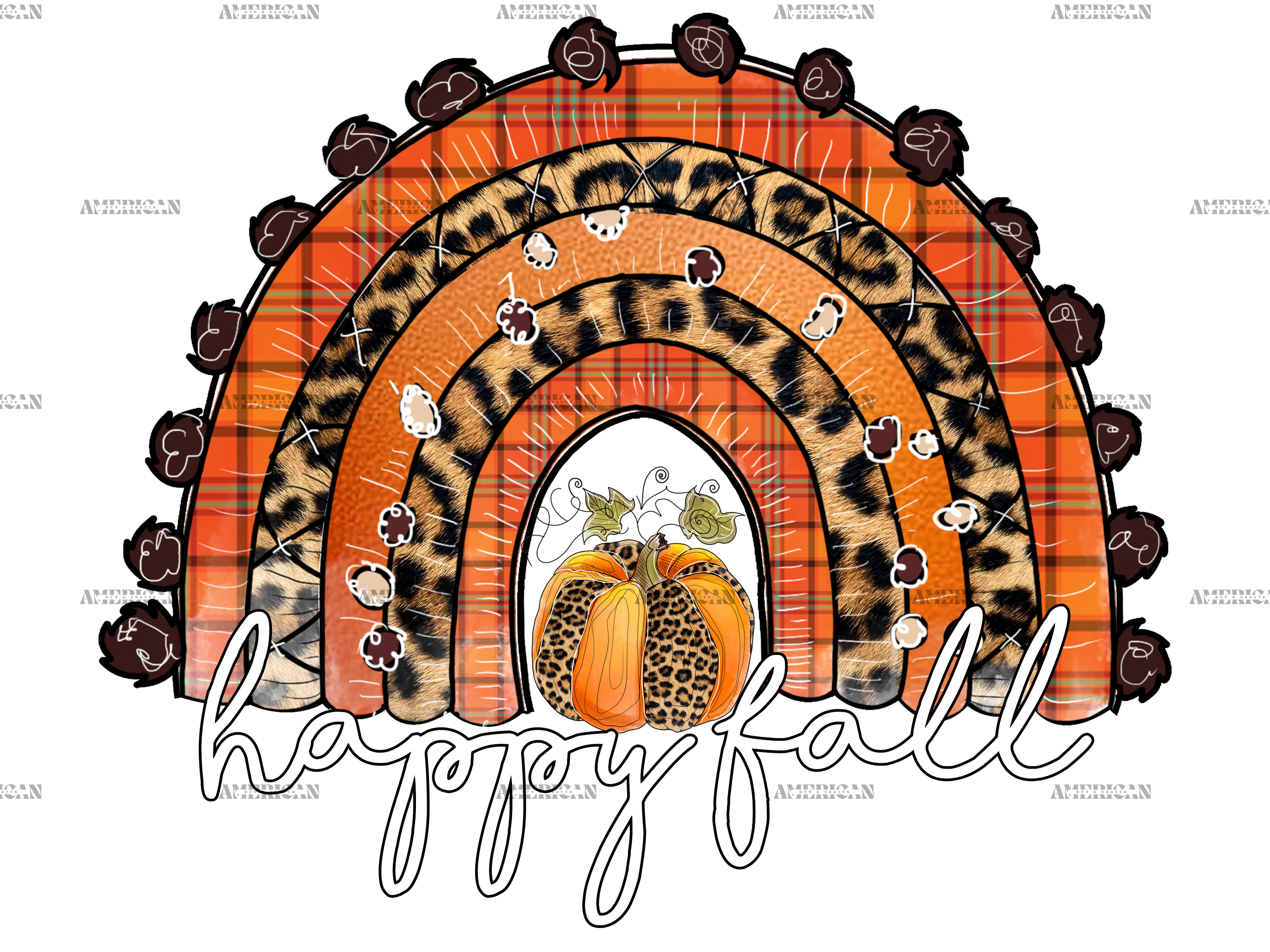 Happy Fall DTF Transfer