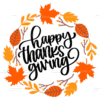 Happy Thanksgiving-2 DTF Transfer