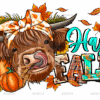 Hay Fall Cow DTF Transfer