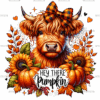 Hey There Pumpkin Cow-1 DTF Transfer